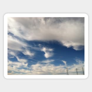 Funny winter clouds Magnet